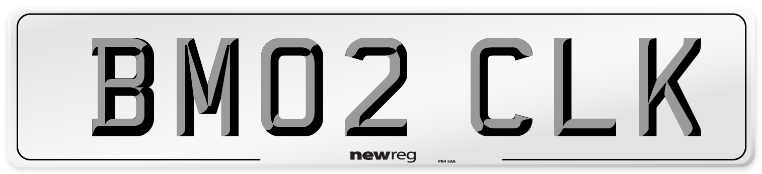 BM02 CLK Number Plate from New Reg